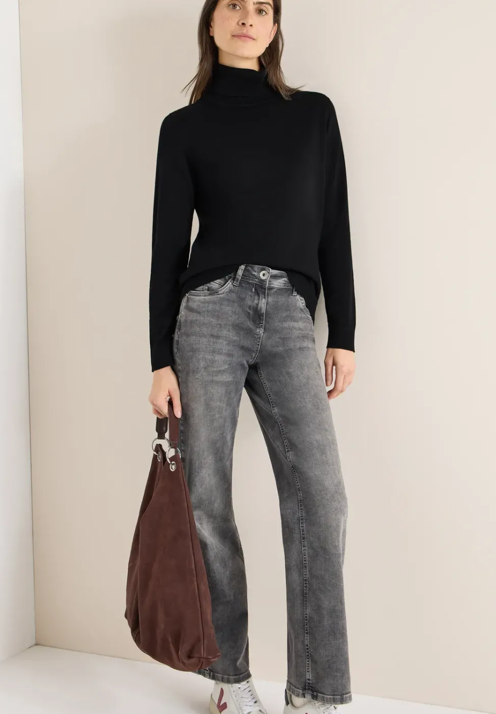 Basic Rollkragenpullover