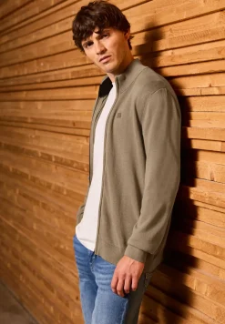 Basic Strickjacke mit Zipper