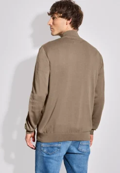 Basic Strickjacke mit Zipper