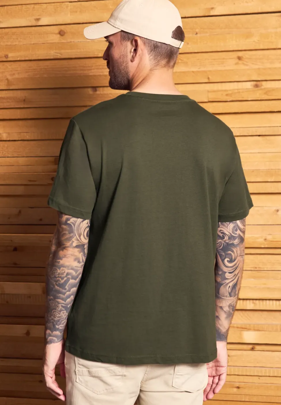 Basic T-Shirt aus reiner Baumwolle