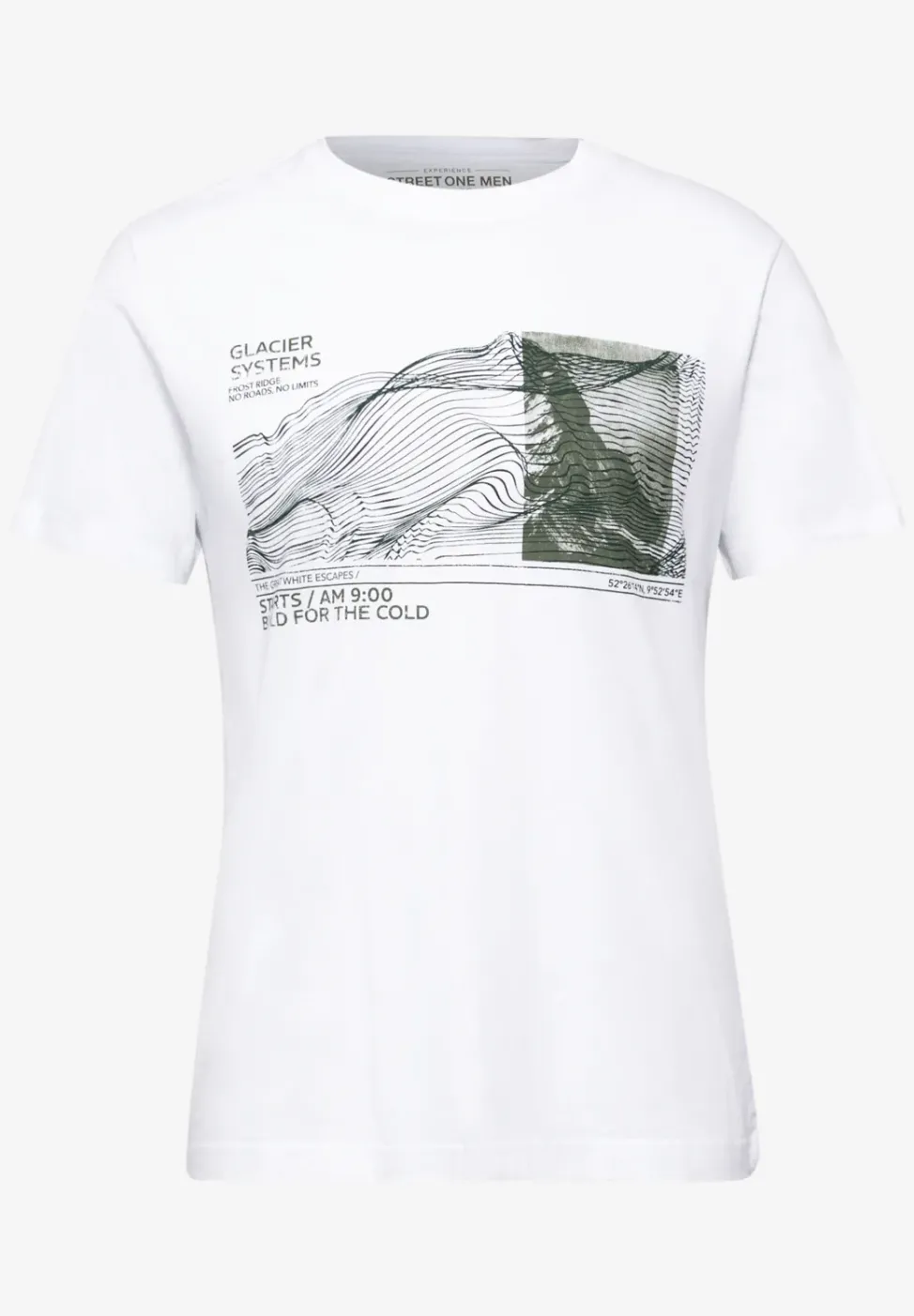 Basic T-Shirt mit Frontprint