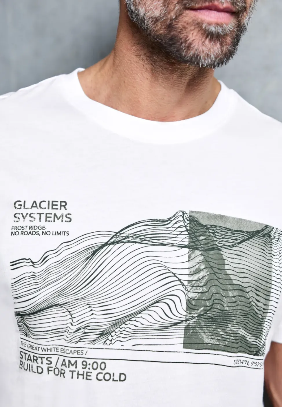 Basic T-Shirt mit Frontprint