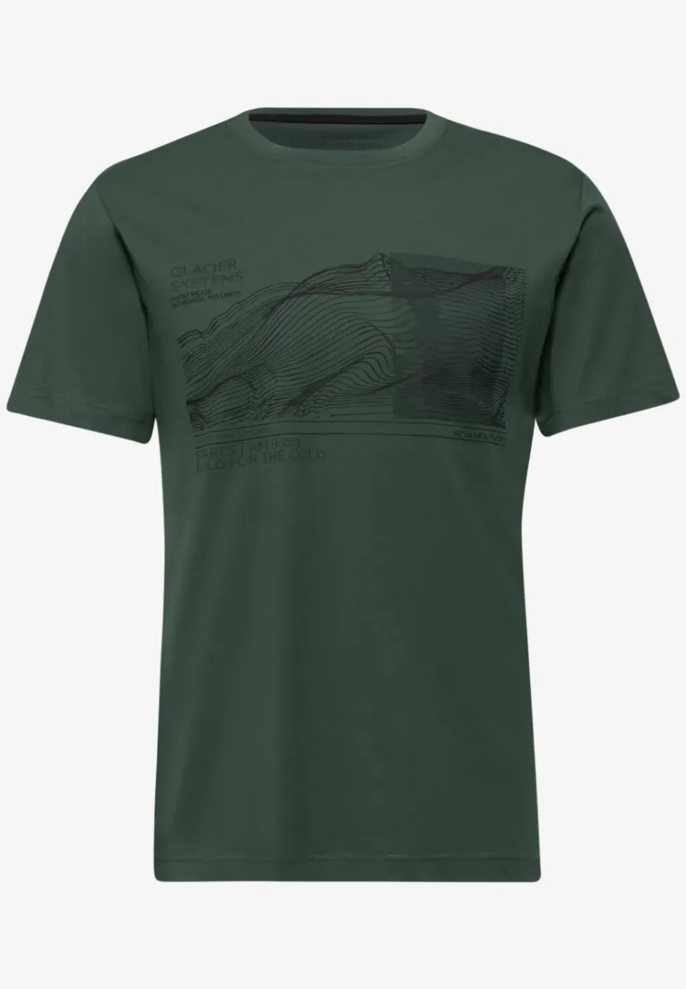 Basic T-Shirt mit Frontprint