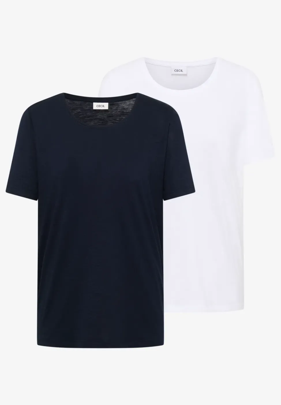 Basic T-Shirt mit Rundhals im 2er-Pack