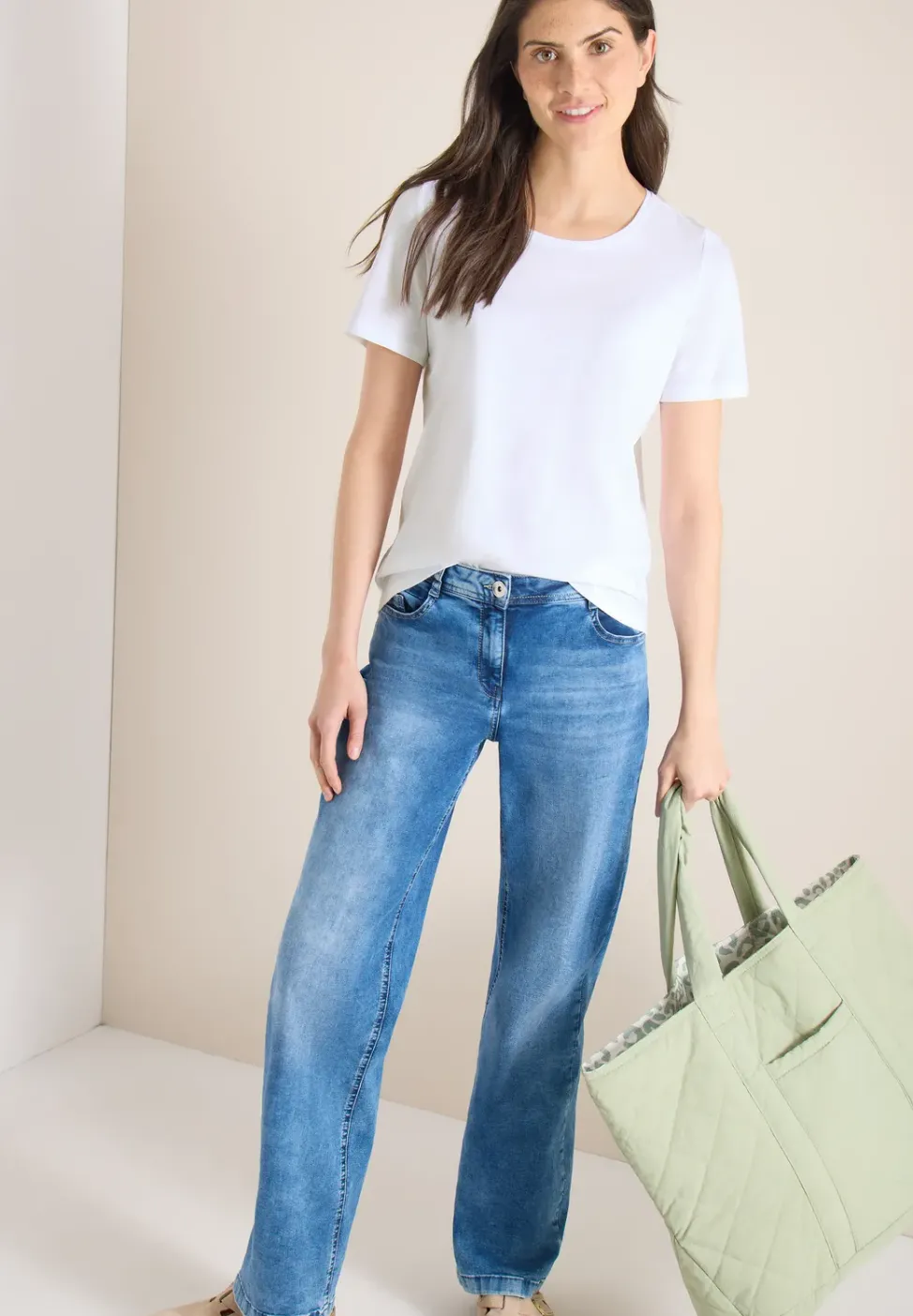 Basic T-Shirt mit Rundhals im 2er-Pack