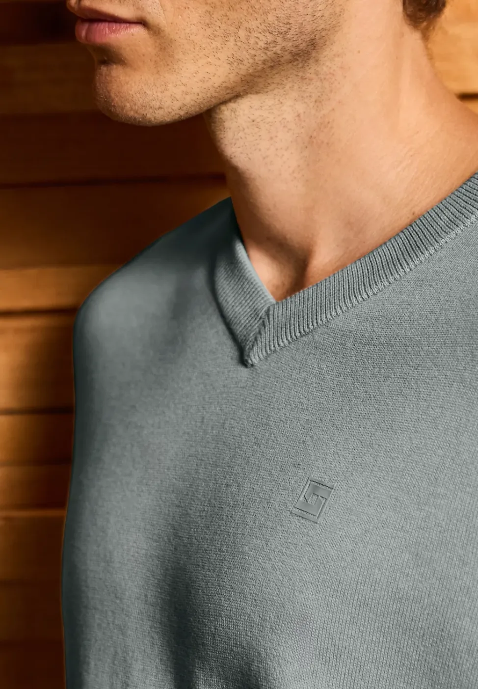 Basic V-Neck Strickpullover