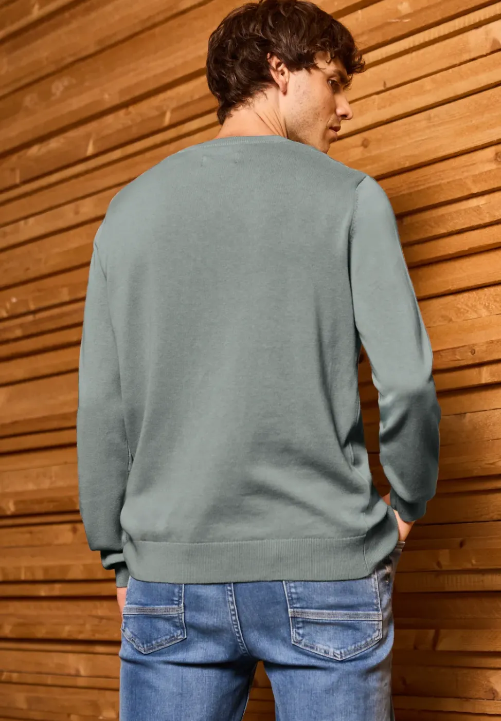 Basic V-Neck Strickpullover