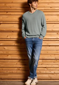 Basic V-Neck Strickpullover