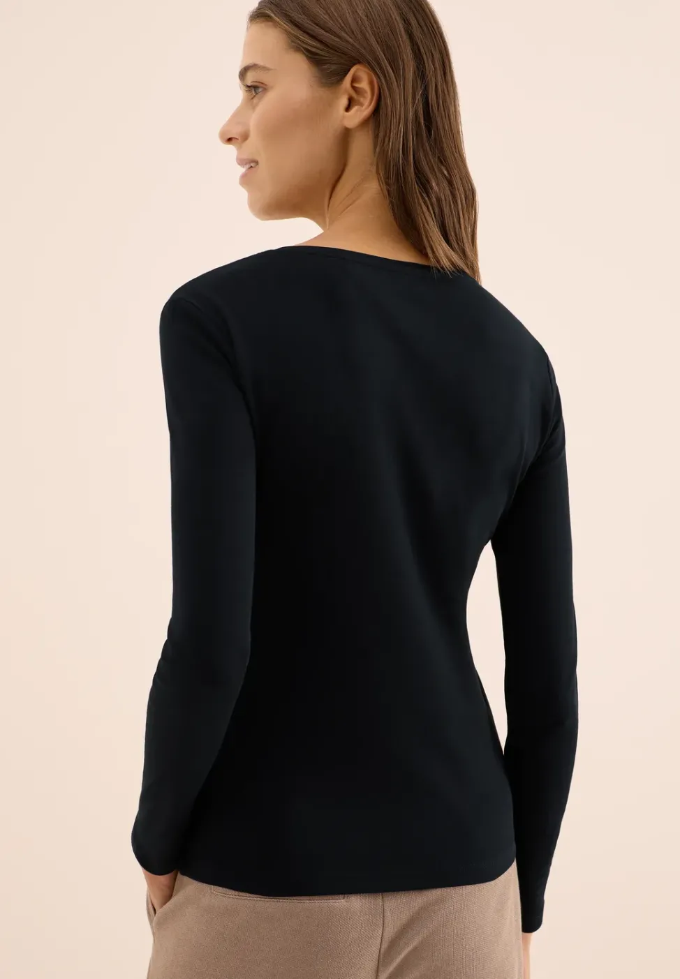 Basic Langarmshirt