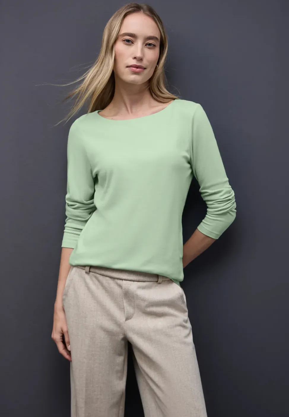 Basic Langarmshirt