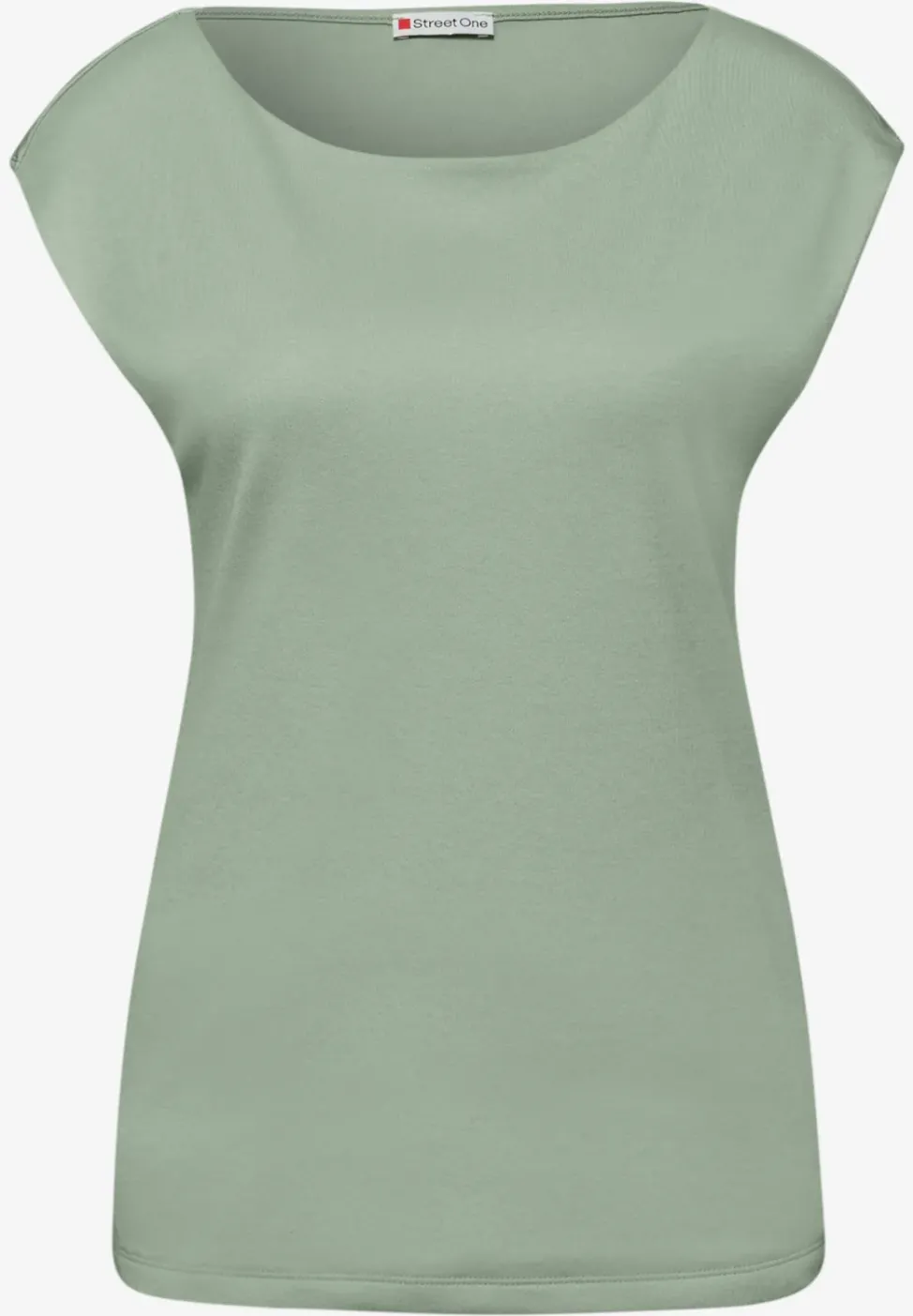 Basic Shirt mit U-Boot-Ausschnitt