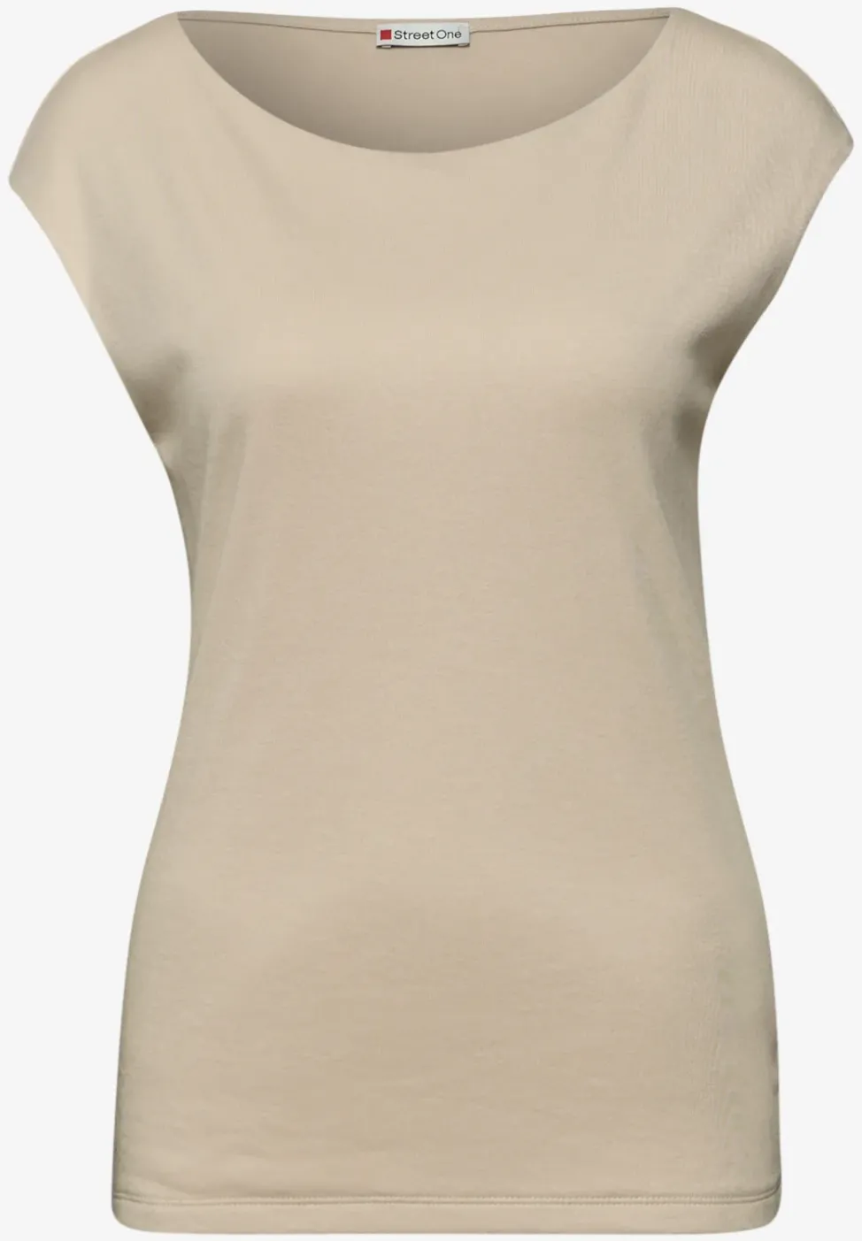Basic Shirt mit U-Boot-Ausschnitt