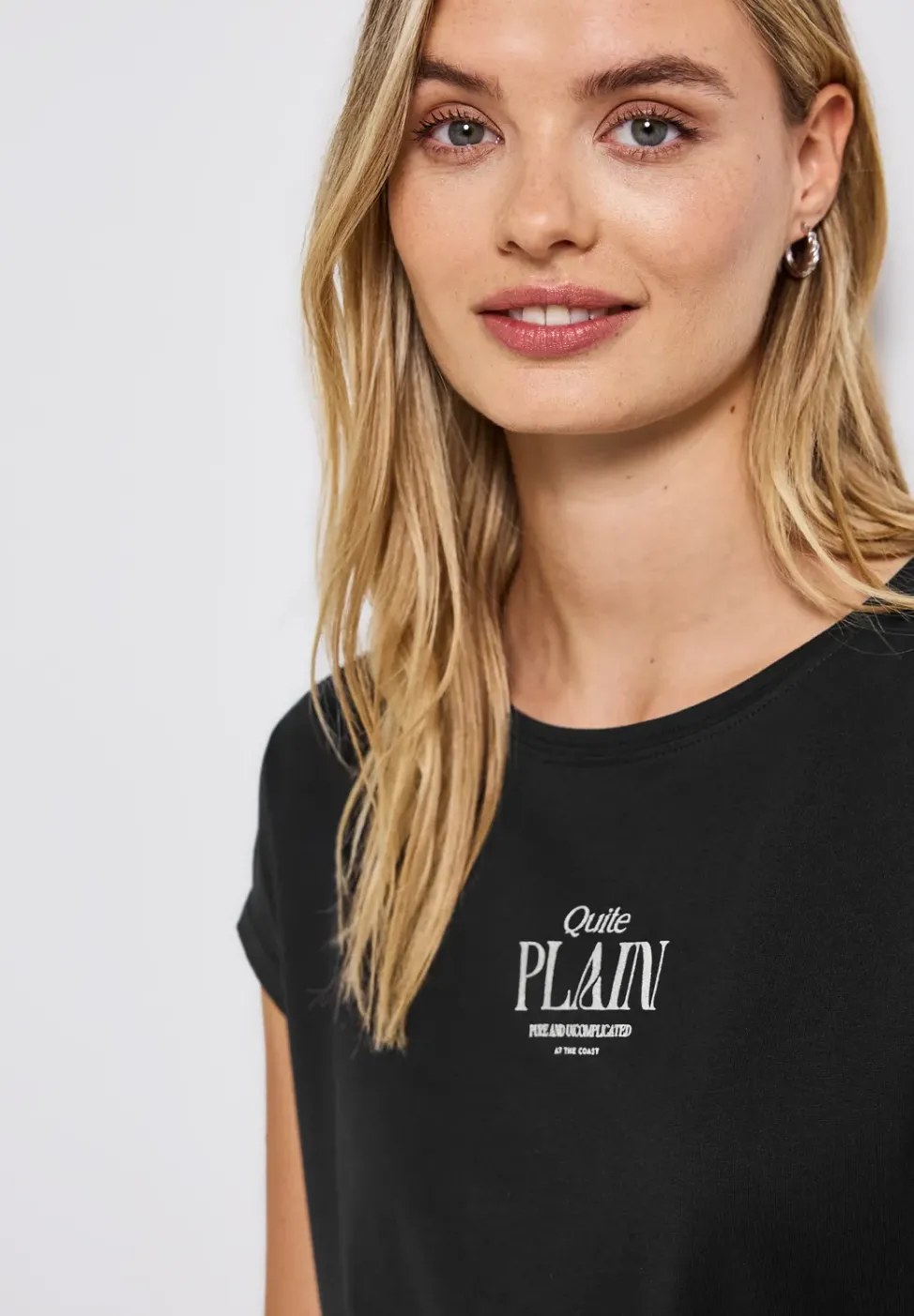 Basic Shirt mit Wording