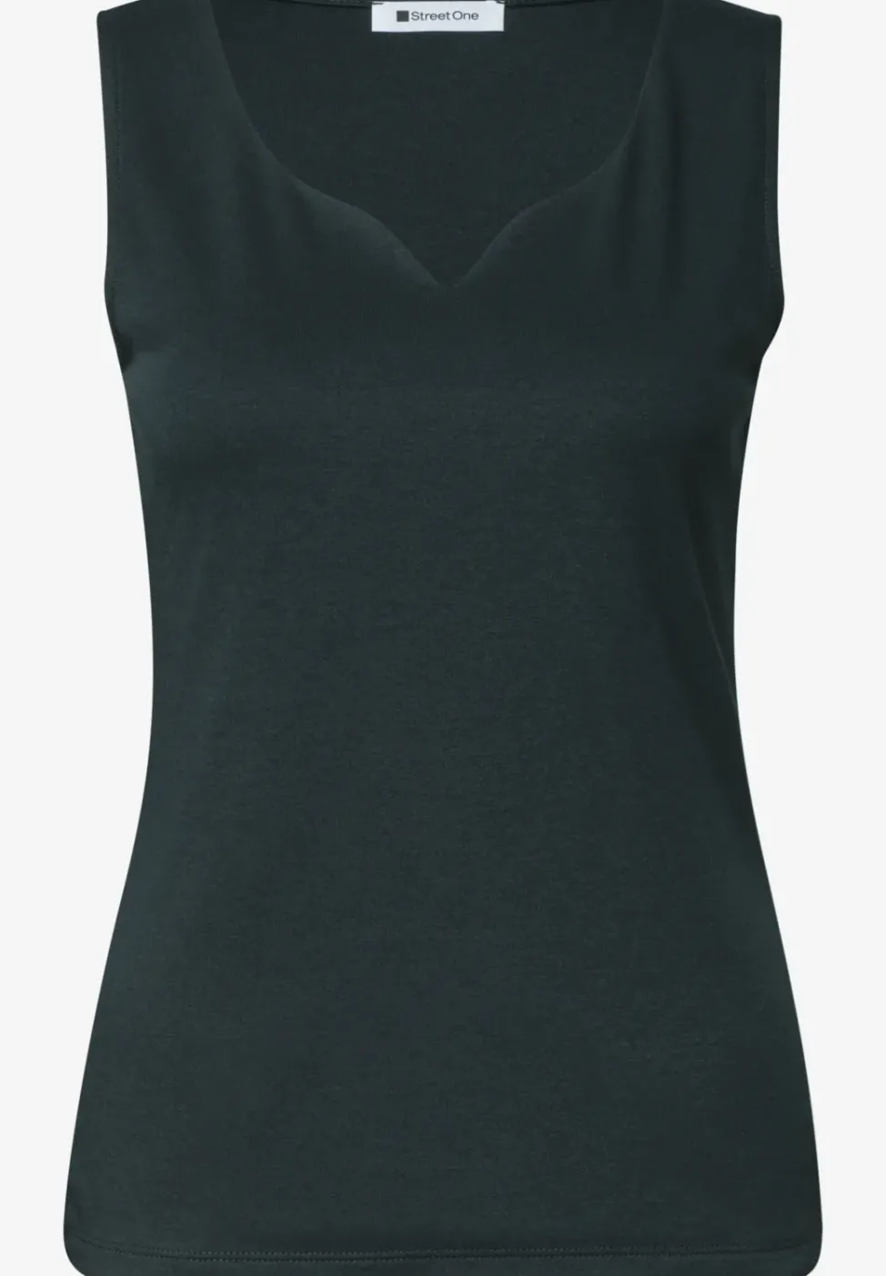 Basic Top mit Herzausschnitt