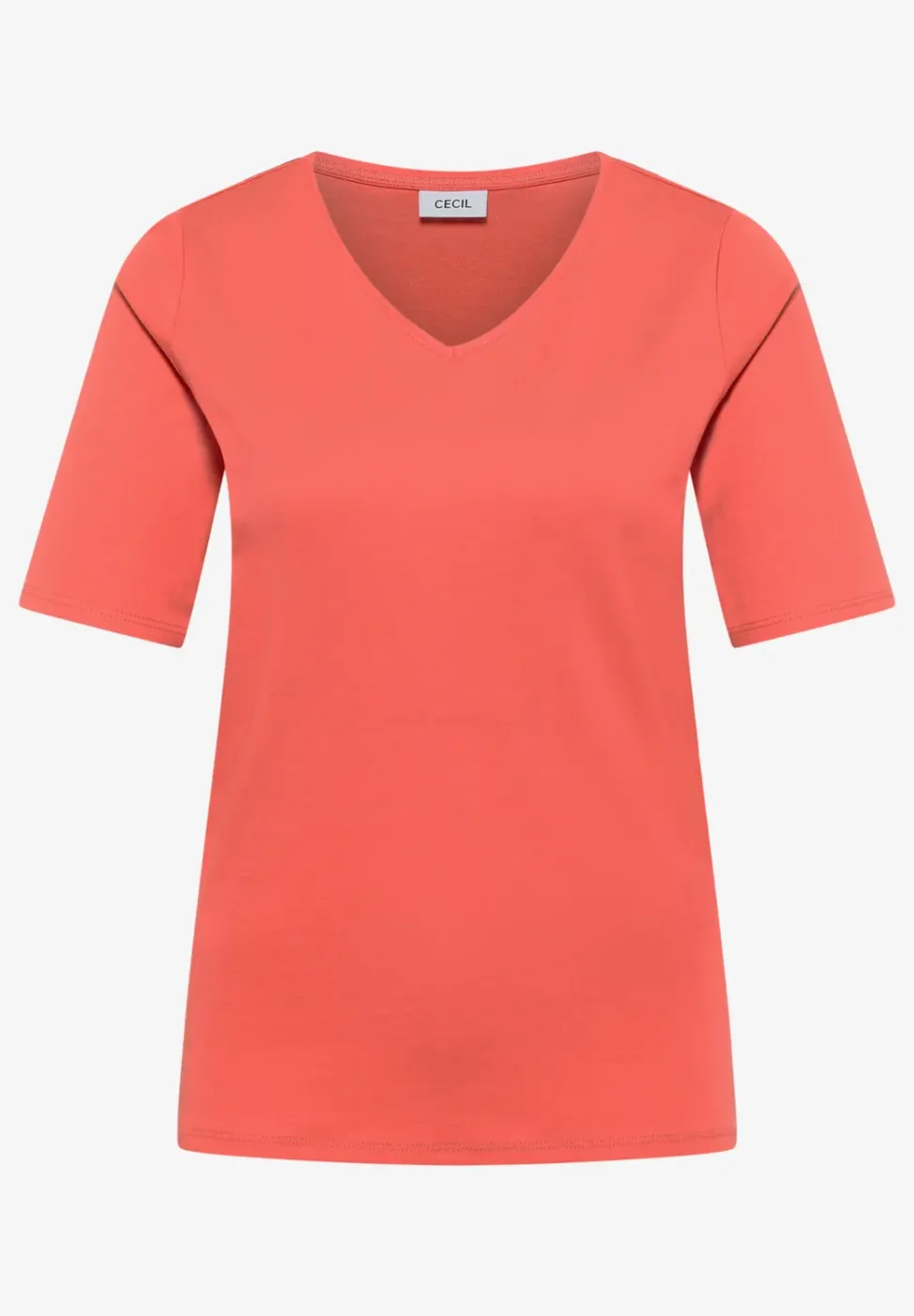 Basic T-Shirt aus Baumwolle