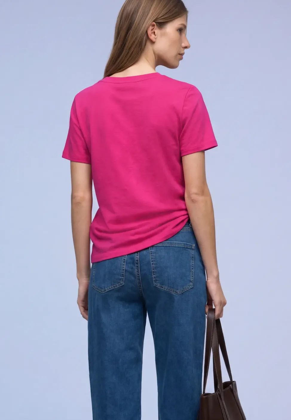 Basic T-Shirt aus reiner Baumwolle