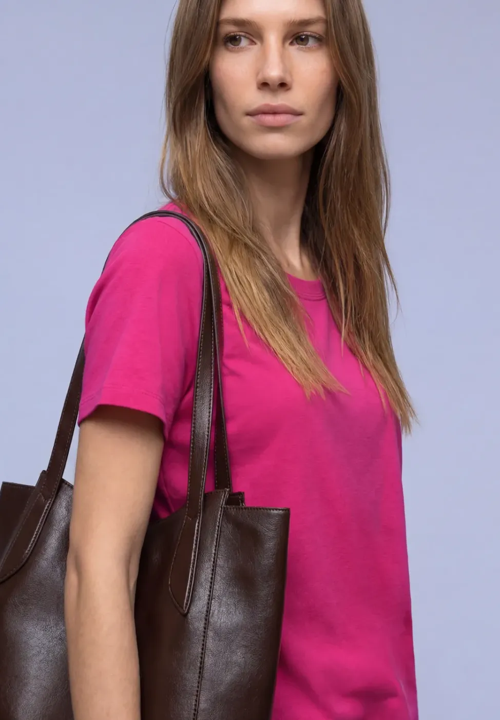 Basic T-Shirt aus reiner Baumwolle
