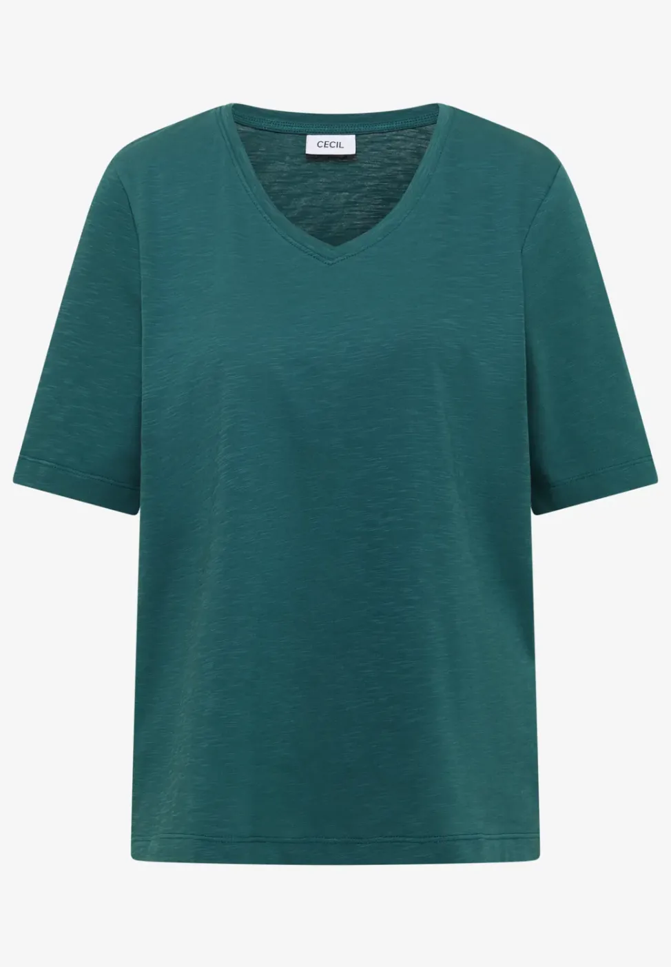 Basic T-Shirt mit Kurzarm und V-Neck