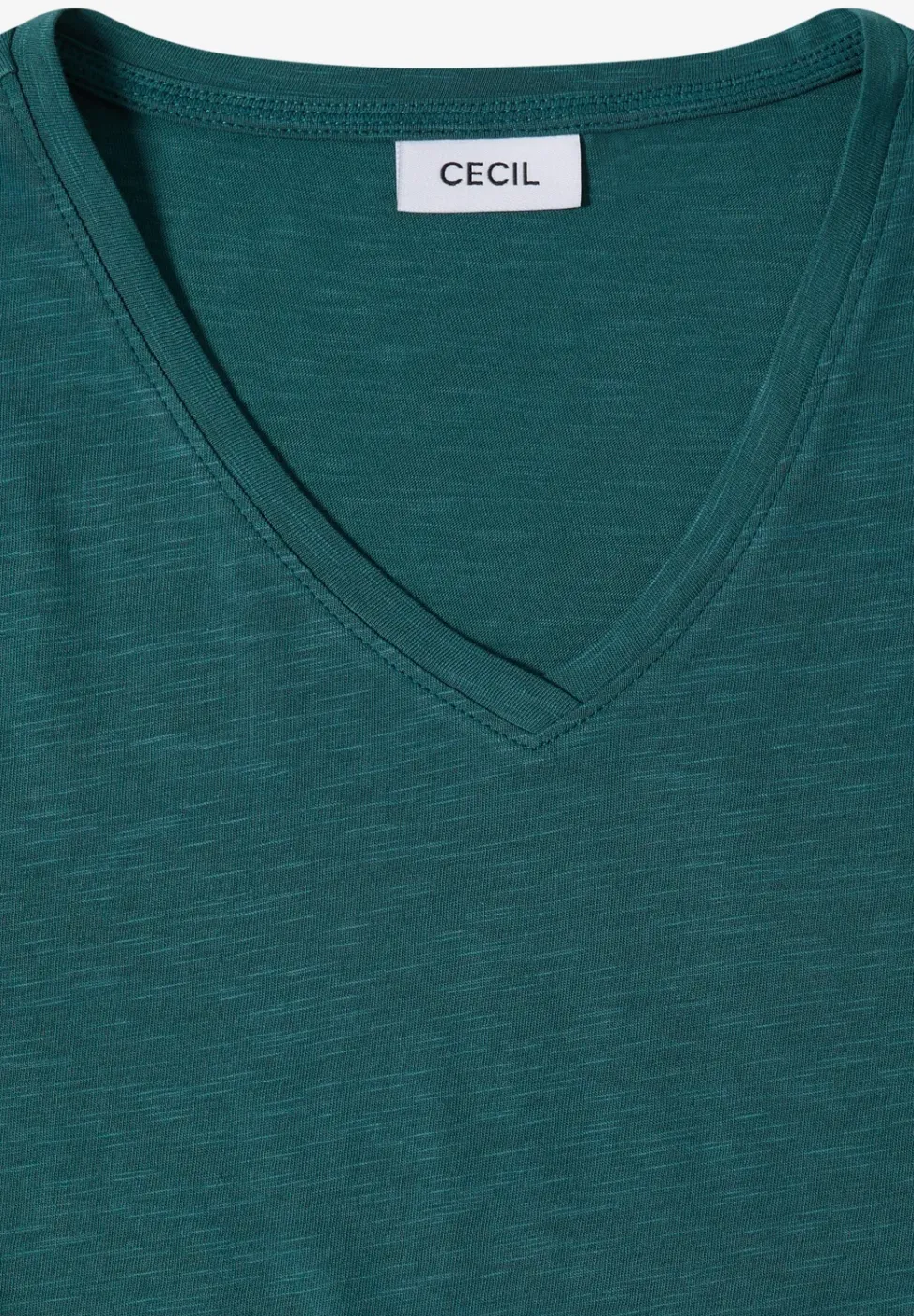 Basic T-Shirt mit Kurzarm und V-Neck