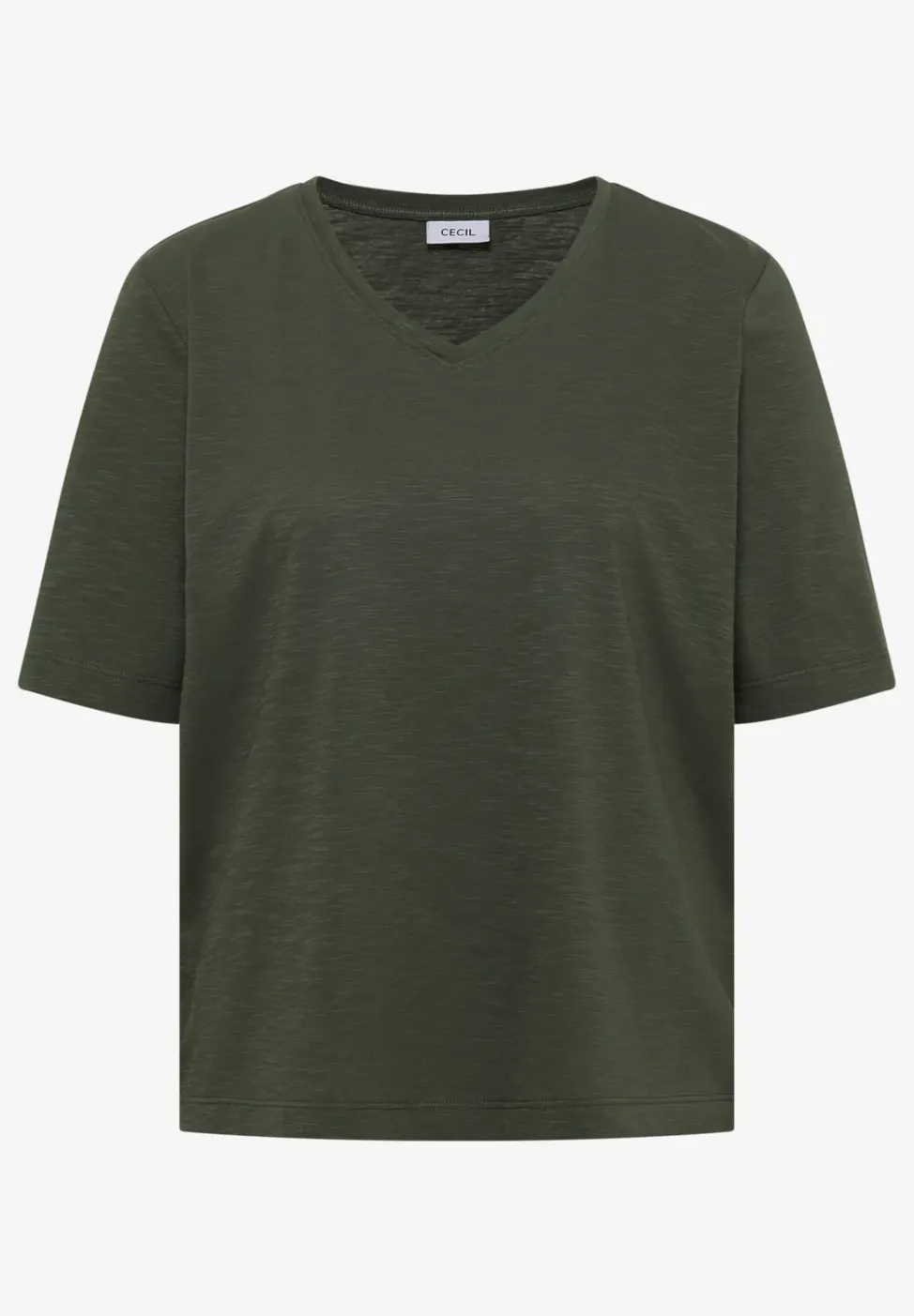 Basic T-Shirt mit Kurzarm und V-Neck