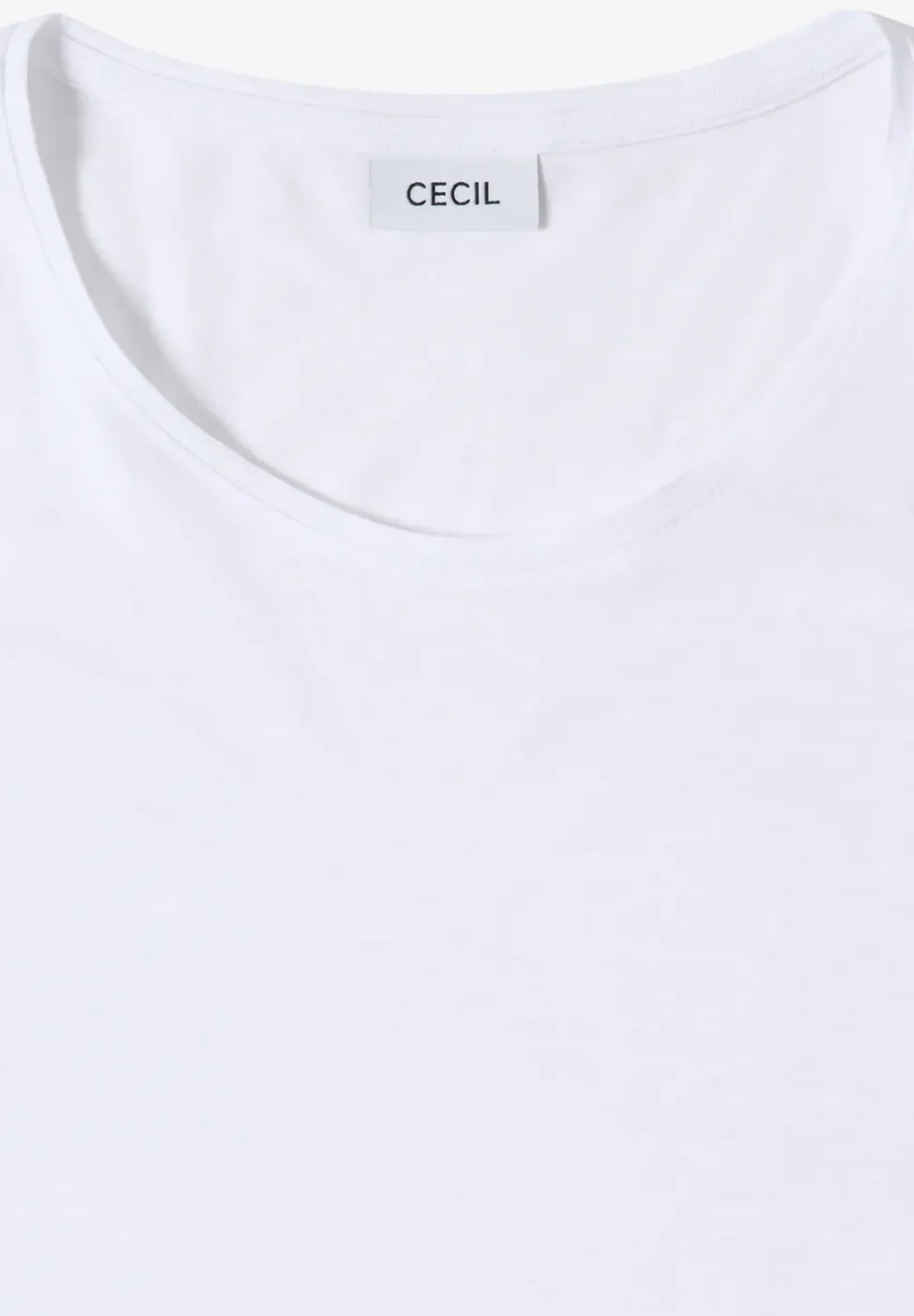Basic T-Shirt mit Rundhals in Unifarbe