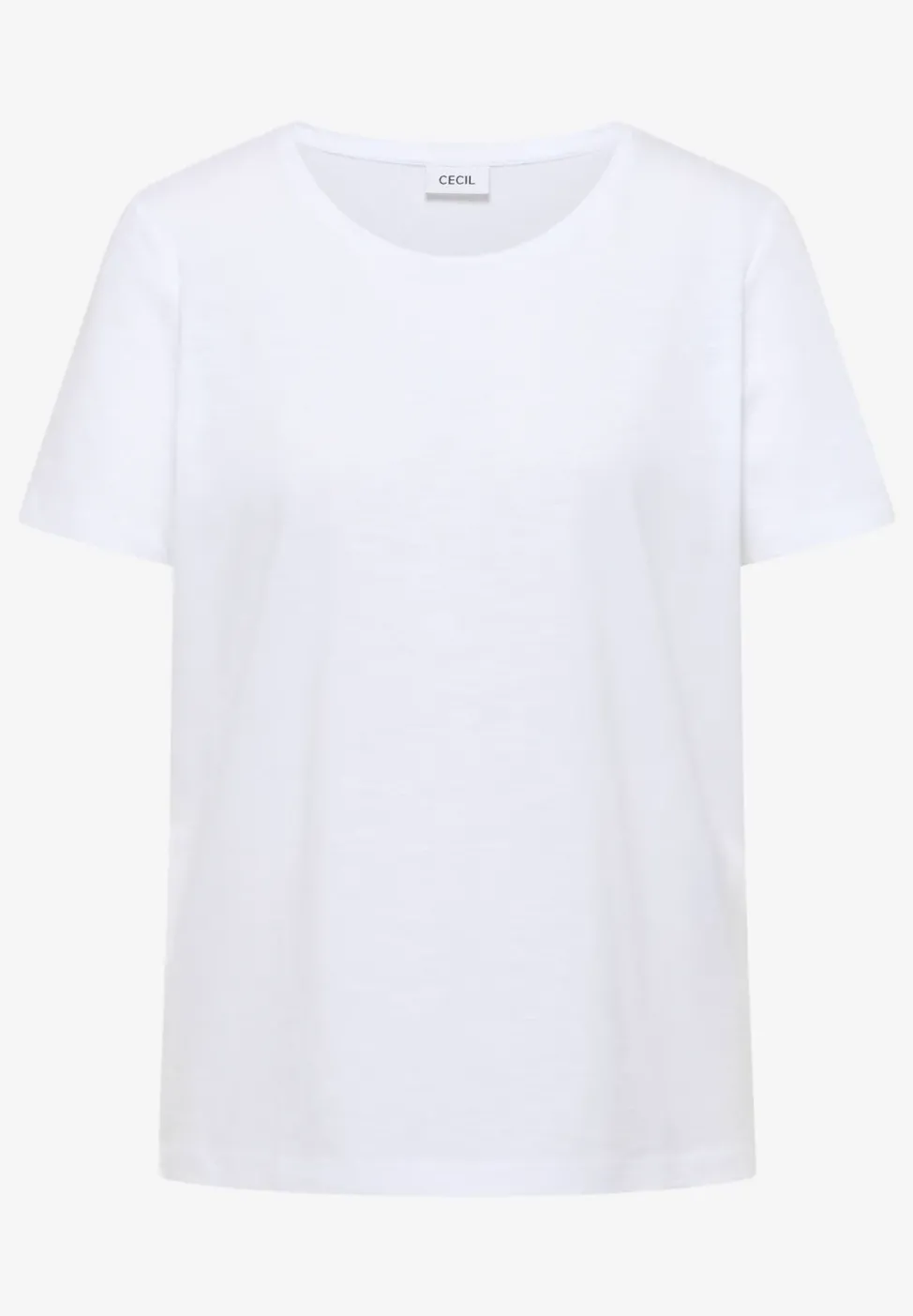 Basic T-Shirt mit Rundhals in Unifarbe