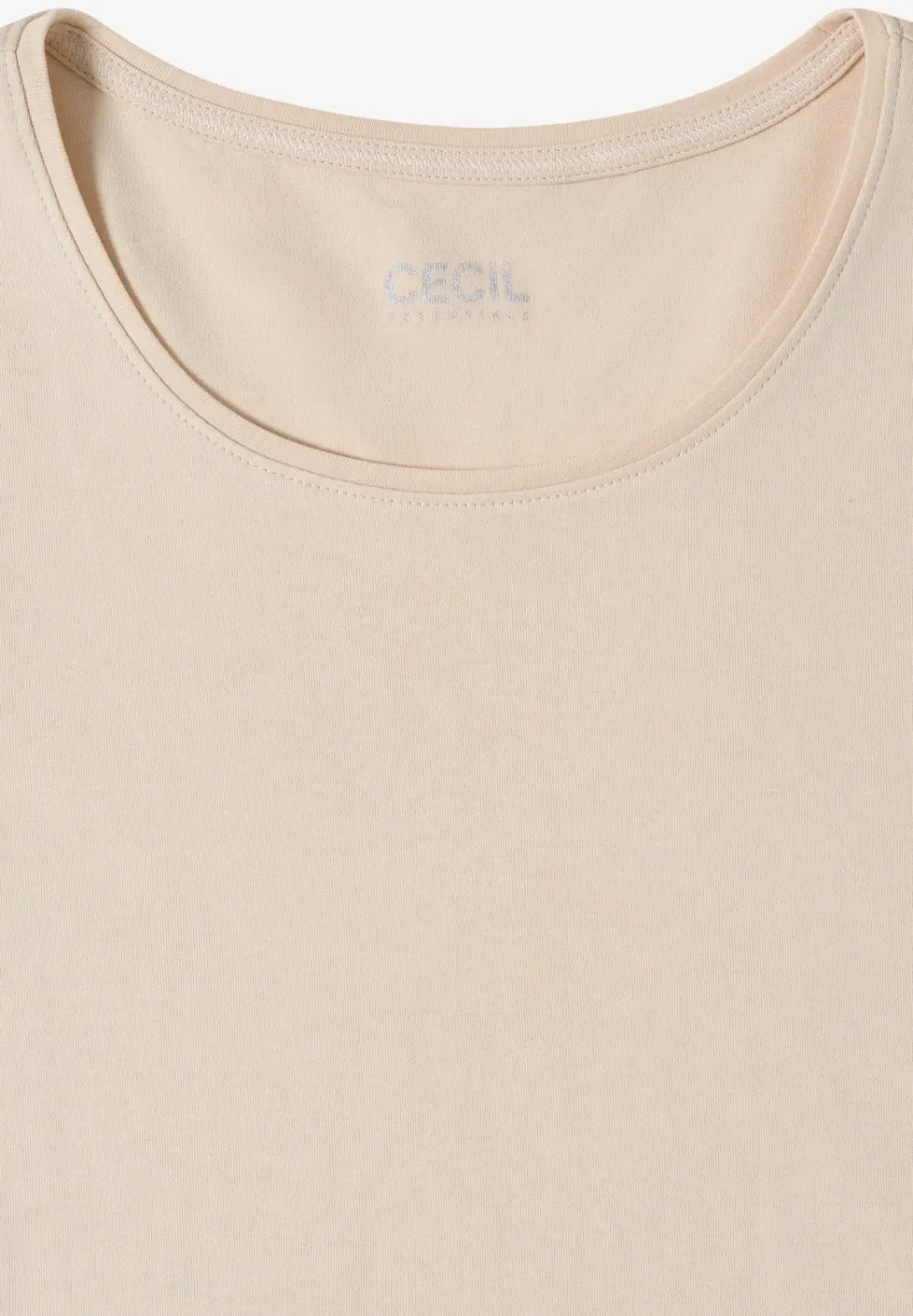 Basic T-Shirt mit Rundhals in Unifarbe