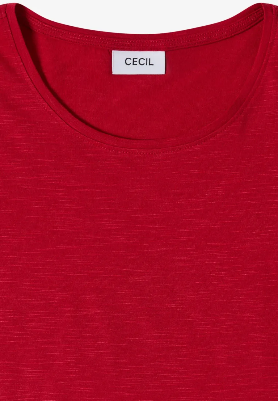 Basic T-Shirt mit Rundhals in Unifarbe