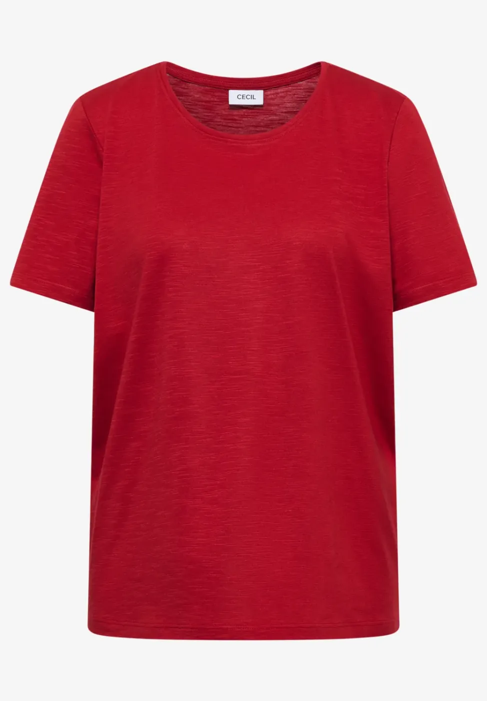 Basic T-Shirt mit Rundhals in Unifarbe