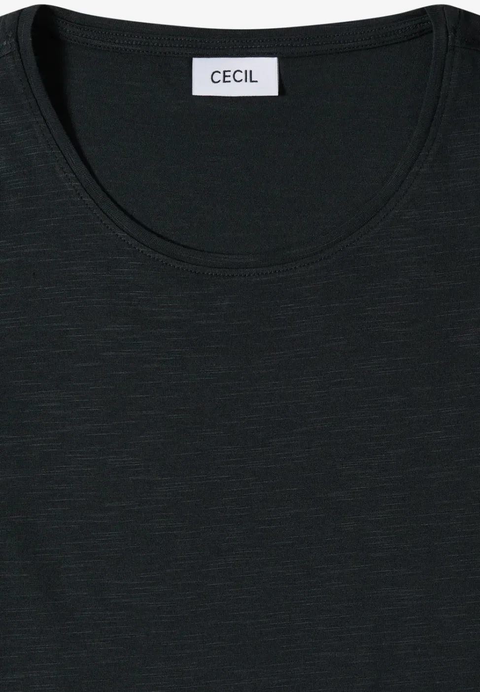 Basic T-Shirt mit Rundhals in Unifarbe