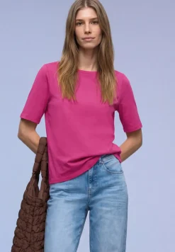 Basic T-Shirt mit U-Boot-Ausschnitt