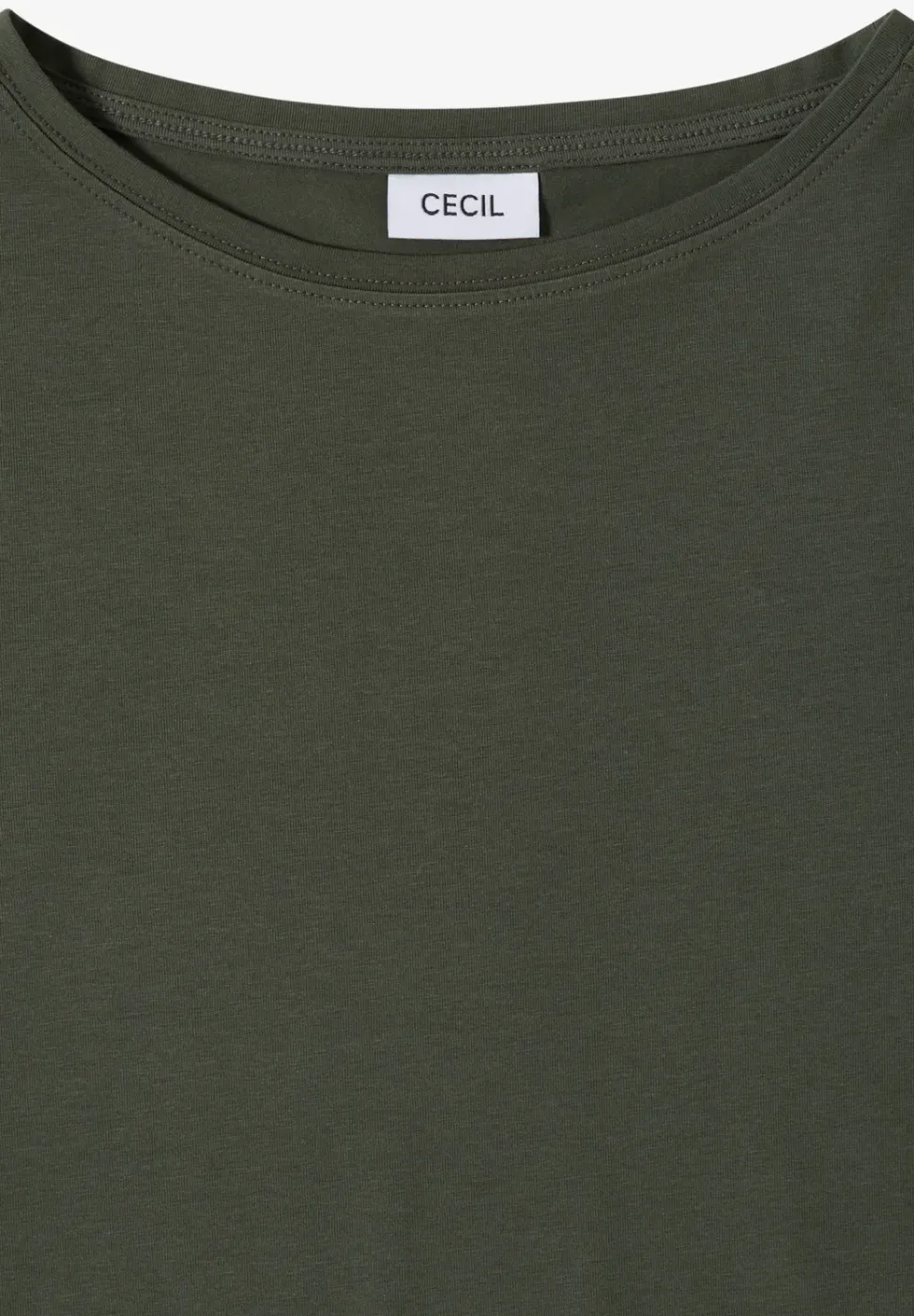 Basic T-Shirt mit U-Boot-Ausschnitt