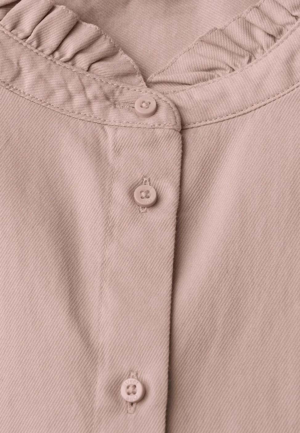 Baumwollbluse mit Rüschen