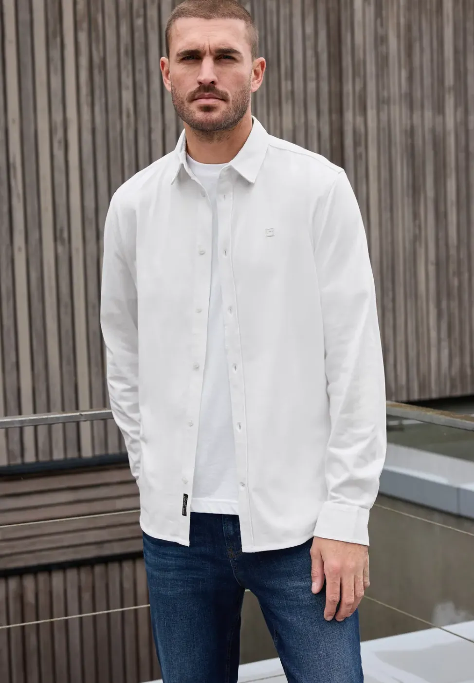 Bequemes Jersey Hemd