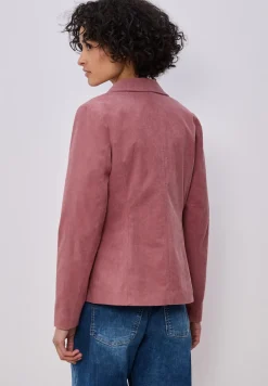 Blazer im langen Schnitt mit Struktur