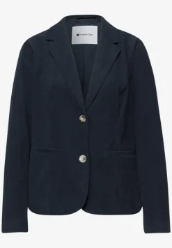 Blazer im langen Schnitt mit Struktur