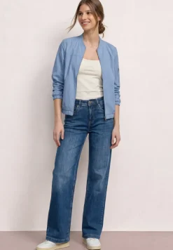 Blouson mit Rundhals und Zipper