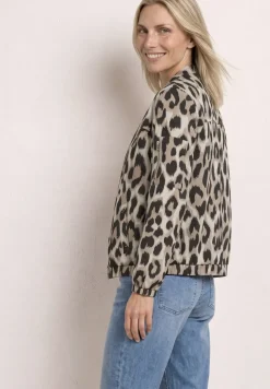 Blouson mit Zipper und Print