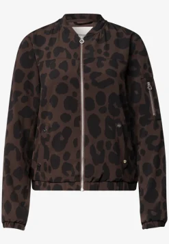 Blouson mit Zipper und Print