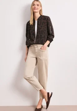 Blouson mit Zipper und Print