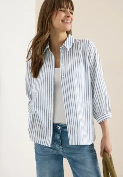 Bluse in Seersucker Qualität