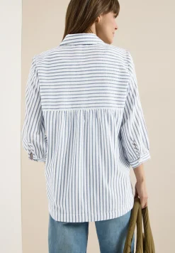 Bluse in Seersucker Qualität