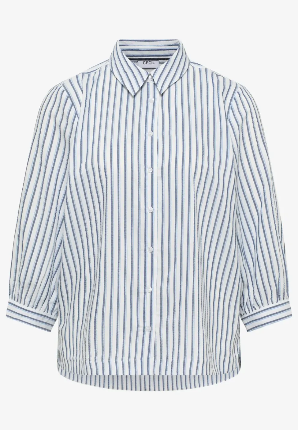 Bluse in Seersucker Qualität
