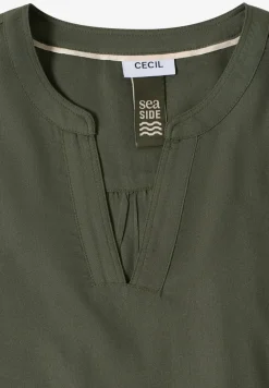 Bluse in Unifarbe
