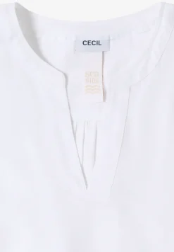 Bluse in Unifarbe
