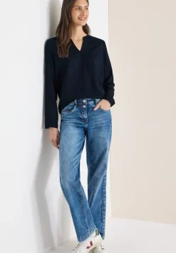 Bluse in Unifarbe
