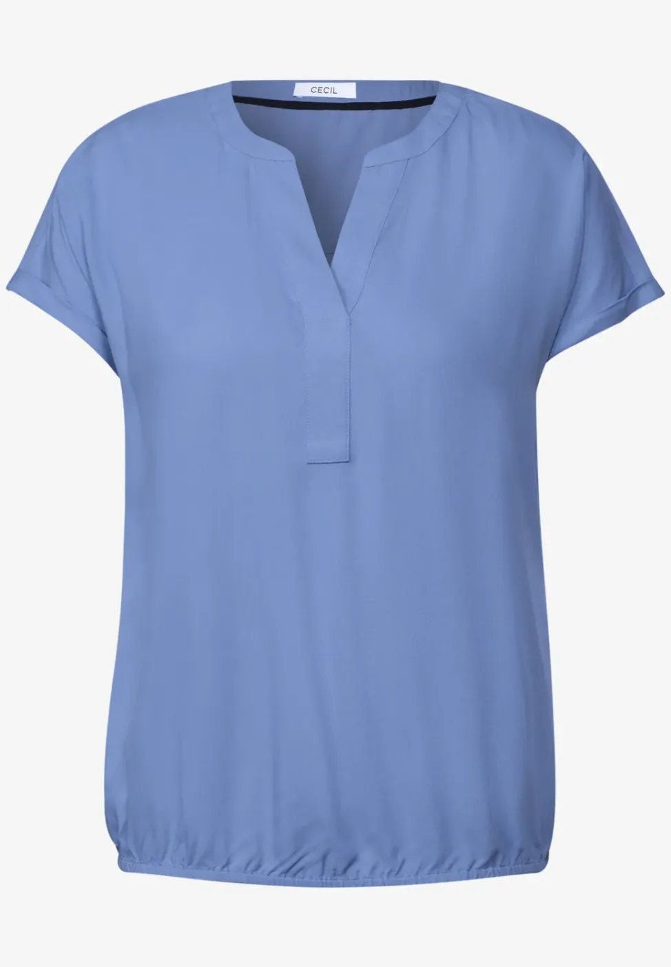 Bluse in Unifarbe