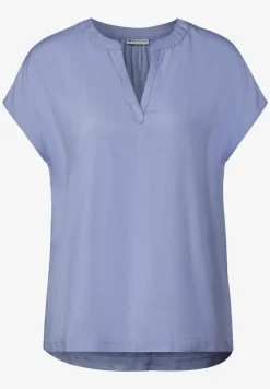 Bluse in Unifarbe