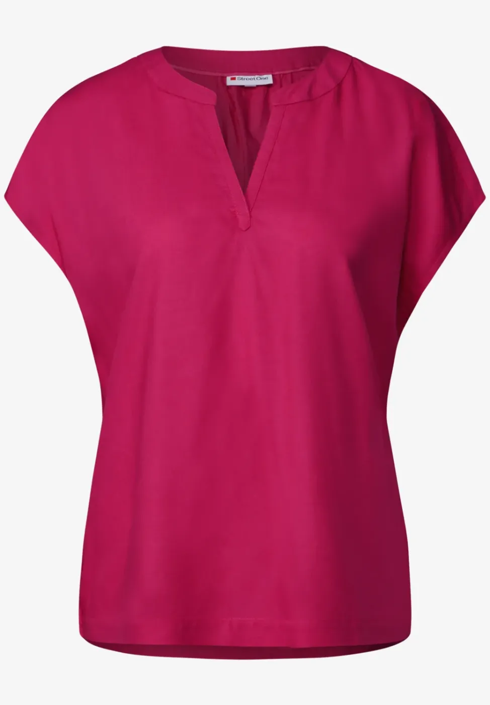 Bluse in Unifarbe