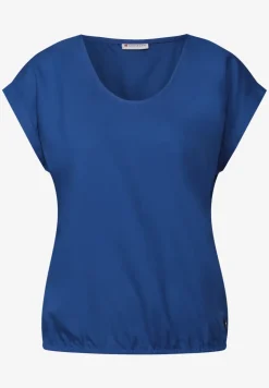 Bluse in Unifarbe